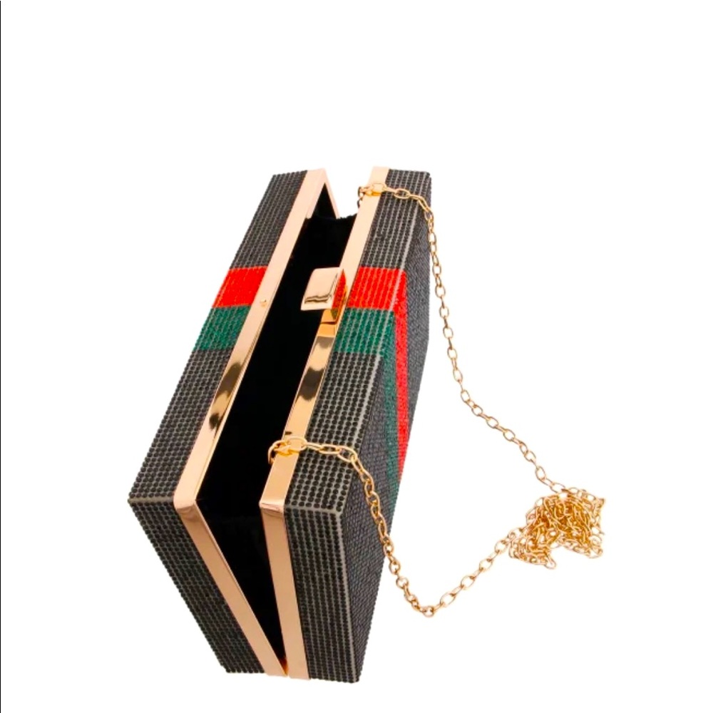 Black Rhinestone Crossbody/Clutch